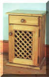 PINE BED SIDE 1DRAW&LATTICE DOOR.jpg (197790 bytes)